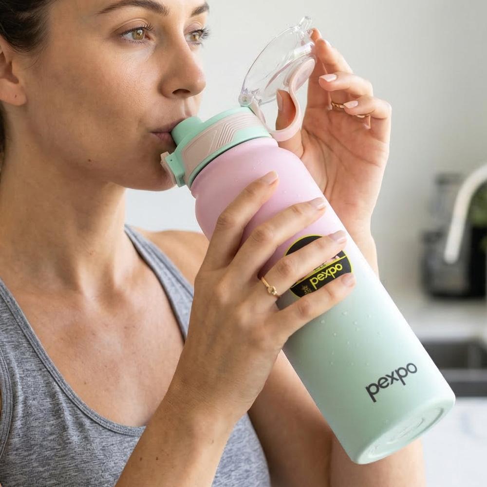 Pexpo Amaze Hot & Cold Insulated Stainless Steel Water Bottle - 1000 Ml - Size: 34*10*10