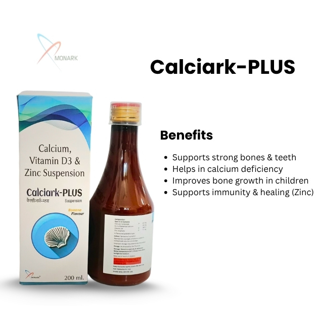 Calcium, Vitamin D3 And Zinc Suspension - Brand Name: Calciark Plus