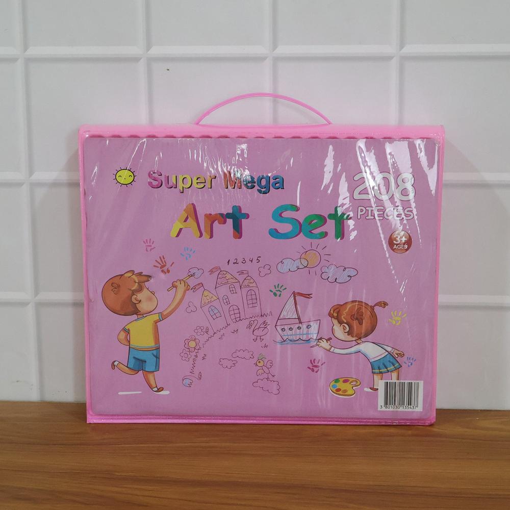 Super Mega Art and Craft Drawing Coloring Kit (208 Pc)
