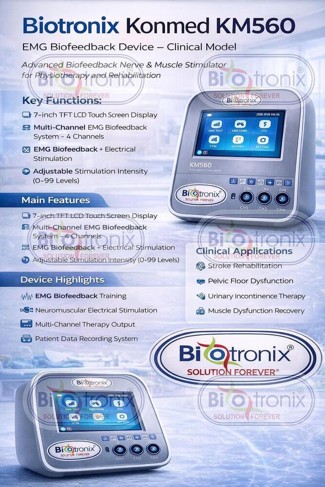 Konmed KM-560 Clinical Biofeedback Device with Rehab Programs