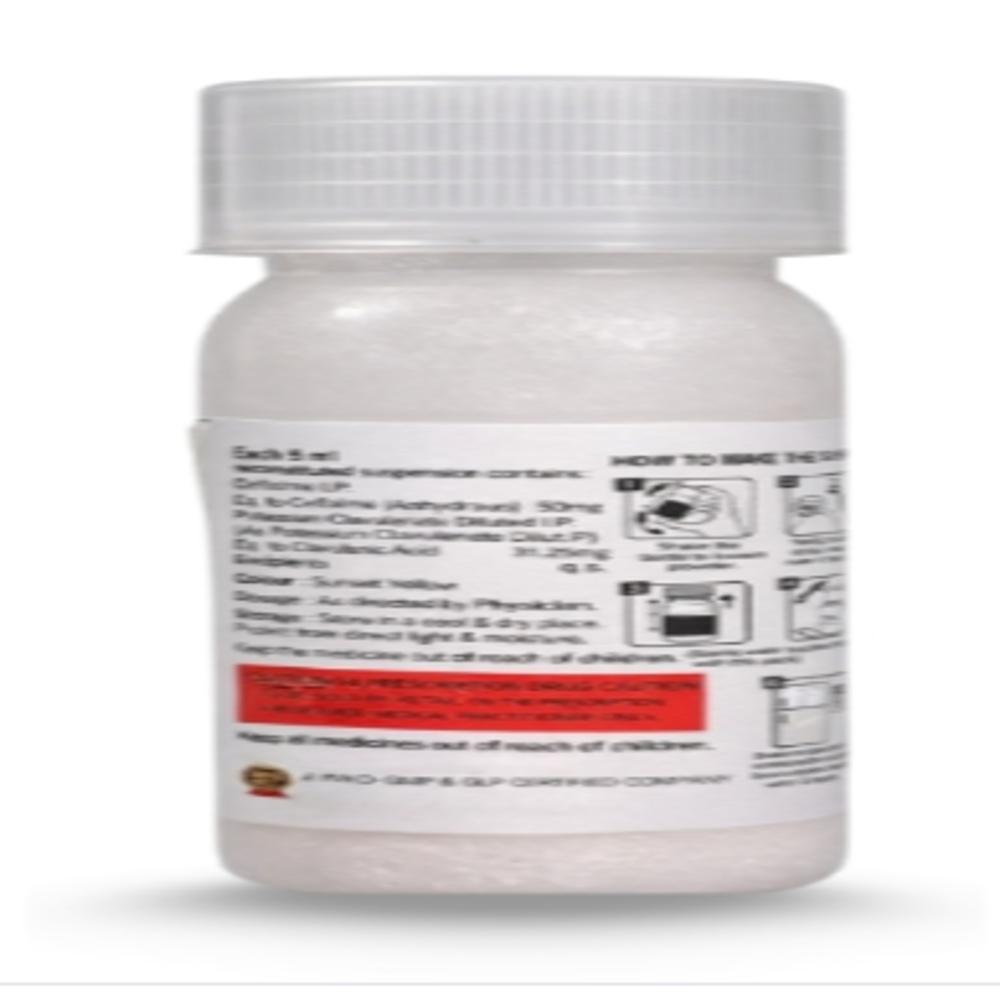 Cefixime 50mg + Potassium clavulanate 31.5mg Dry Syrup (With Monocarton & with water )