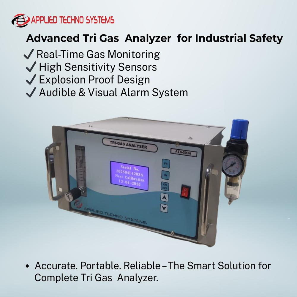 Tri Gas Analyzer - Accuracy: +/-2 %