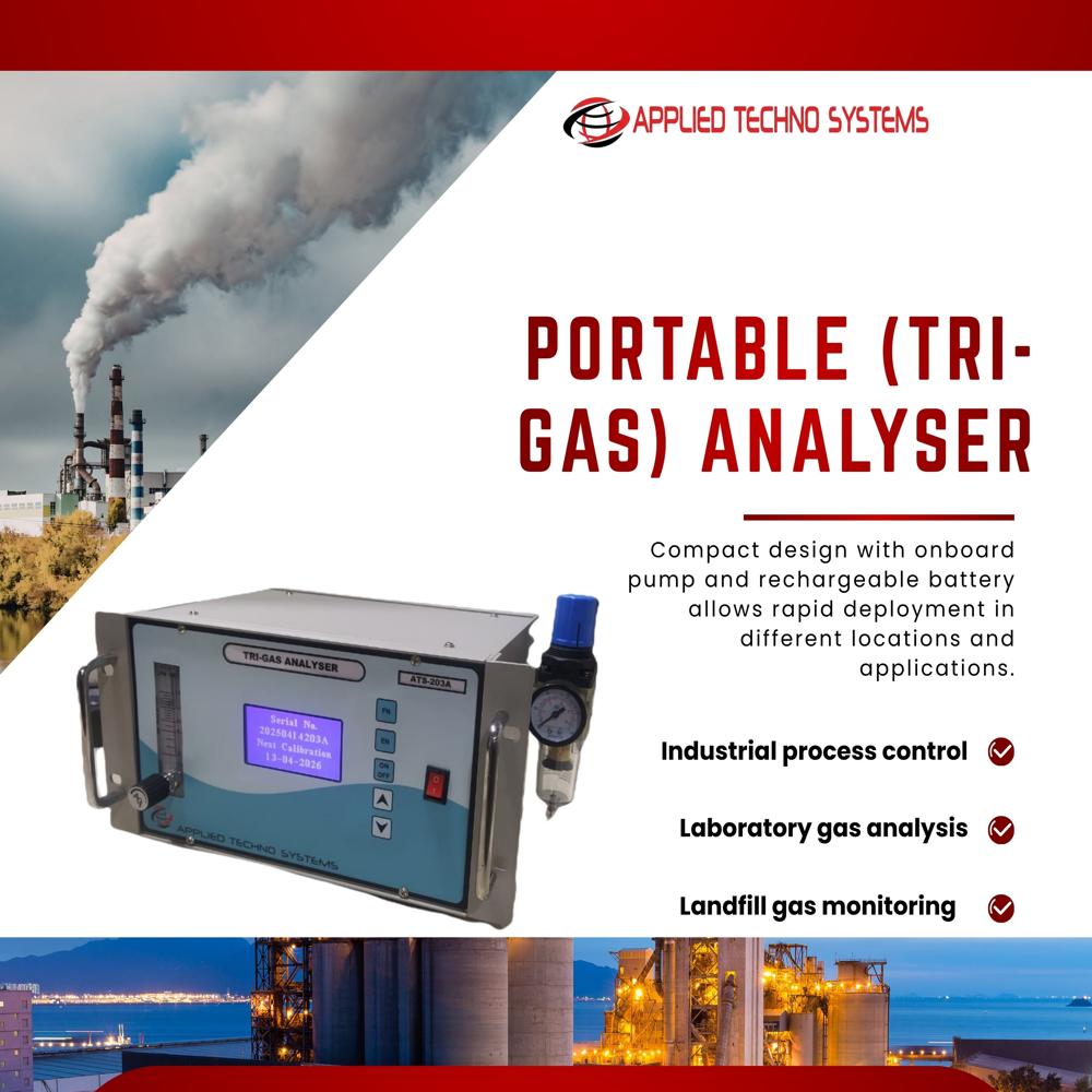 Tri Gas Analyzer - Accuracy: +/-2 %