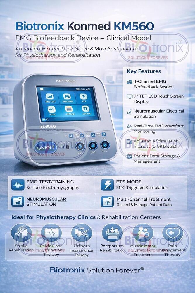 Konmed KM-560 Biofeedback Machine with EMG Rehab Training