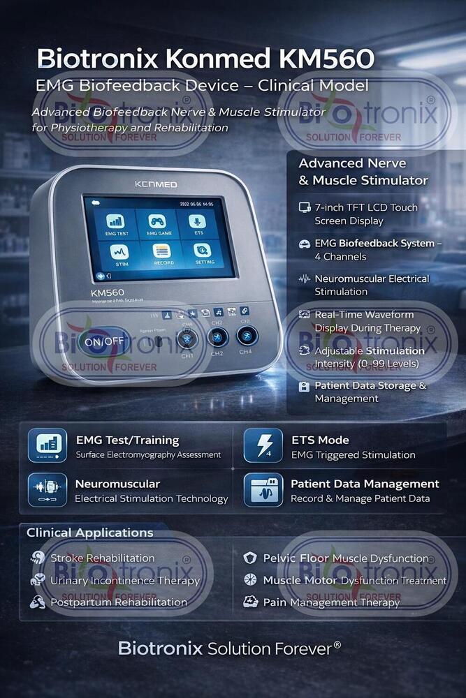 Konmed KM-560 Biofeedback Machine with EMG Rehab Training