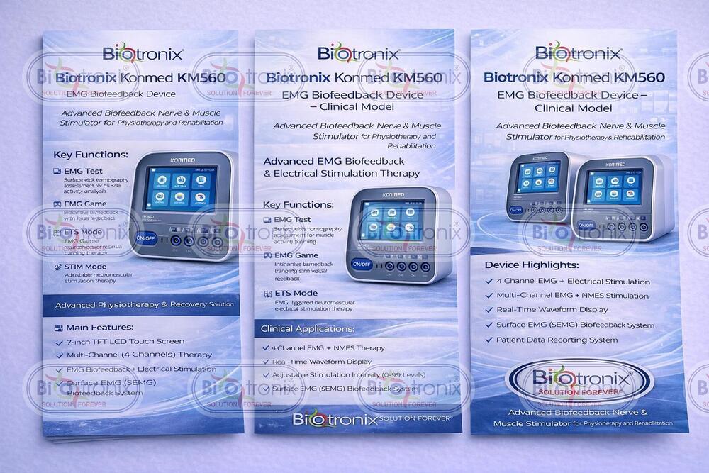 Konmed KM-560 4 Channel EMG Biofeedback Device with Smart Therapy