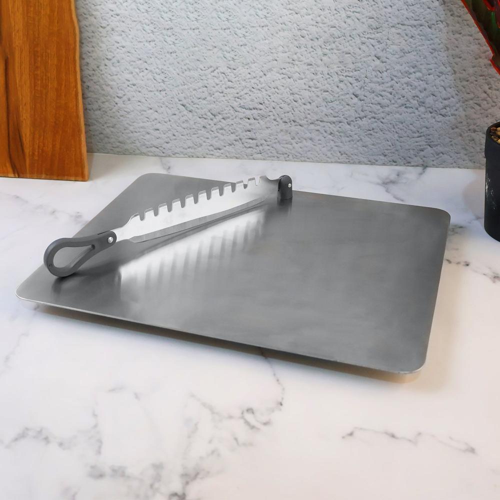 Supermom Stainless Steel Multifunctional Cut, Chop Vegetable Slicer Tool (1 Pc) - Color: Mix