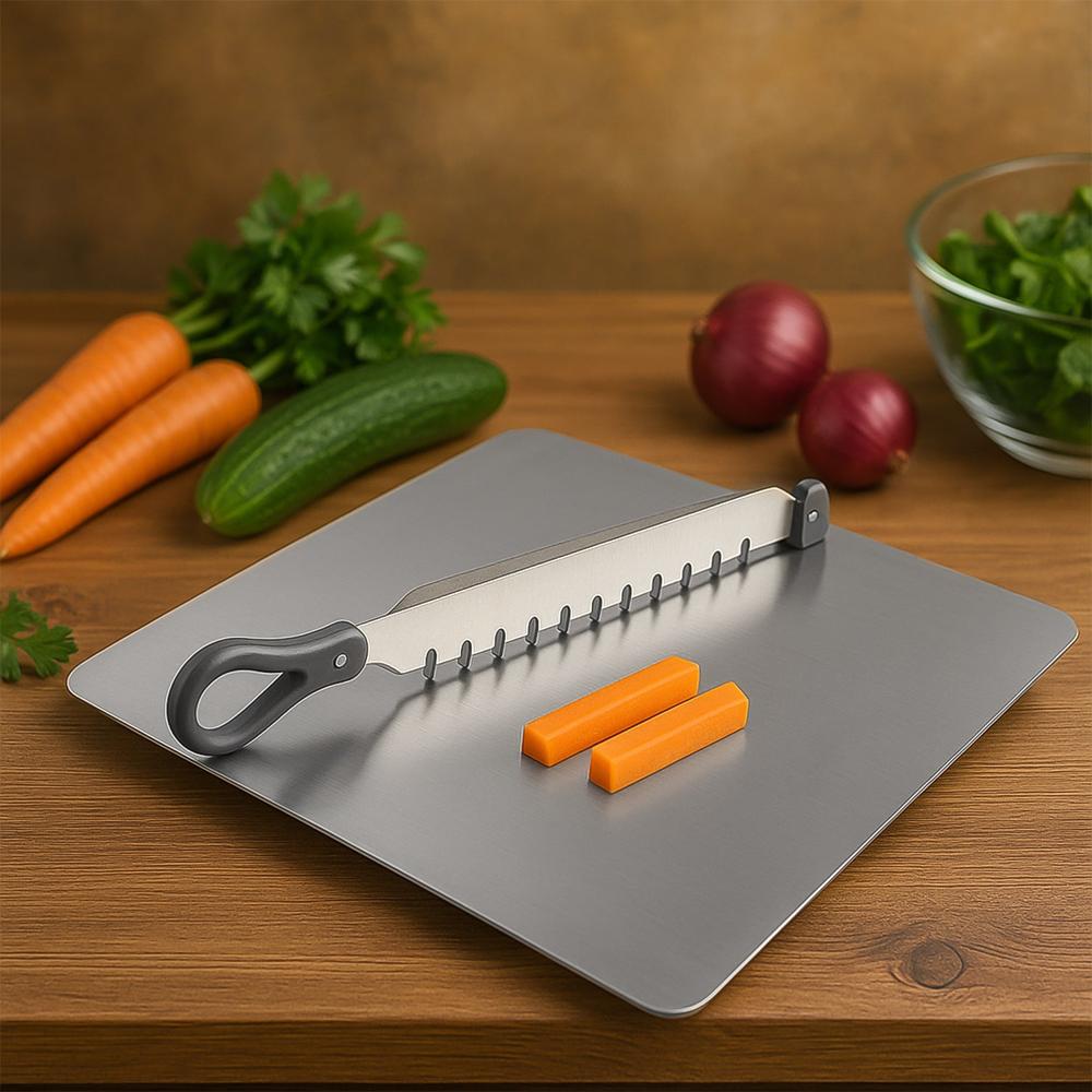 Supermom Stainless Steel Multifunctional Cut, Chop Vegetable Slicer Tool (1 Pc)