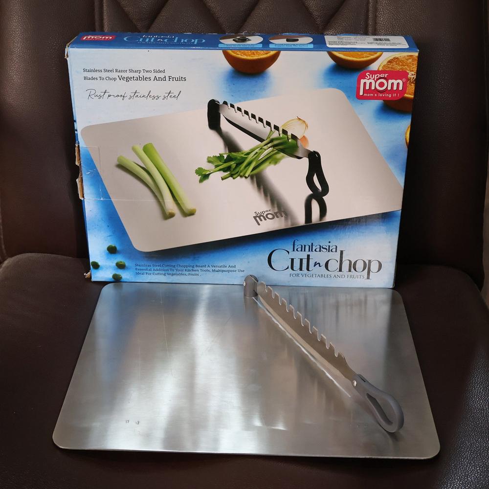 Supermom Stainless Steel Multifunctional Cut, Chop Vegetable Slicer Tool (1 Pc)