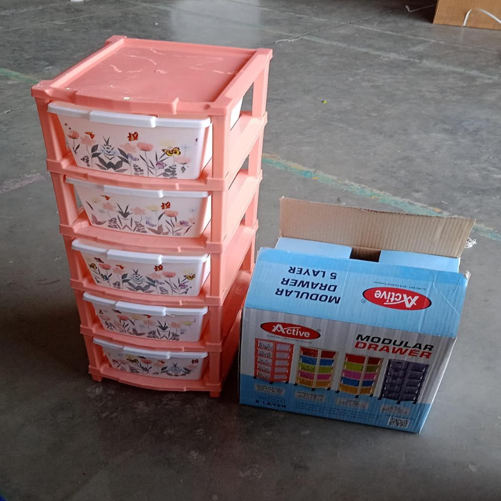 Plastic Smart Wonder Drawer Home Storage & Organization (5 Layer / 1 Pc)