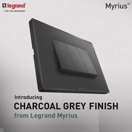Myrius Charcoal Grey Modular Switch - Automation Grade: Manual