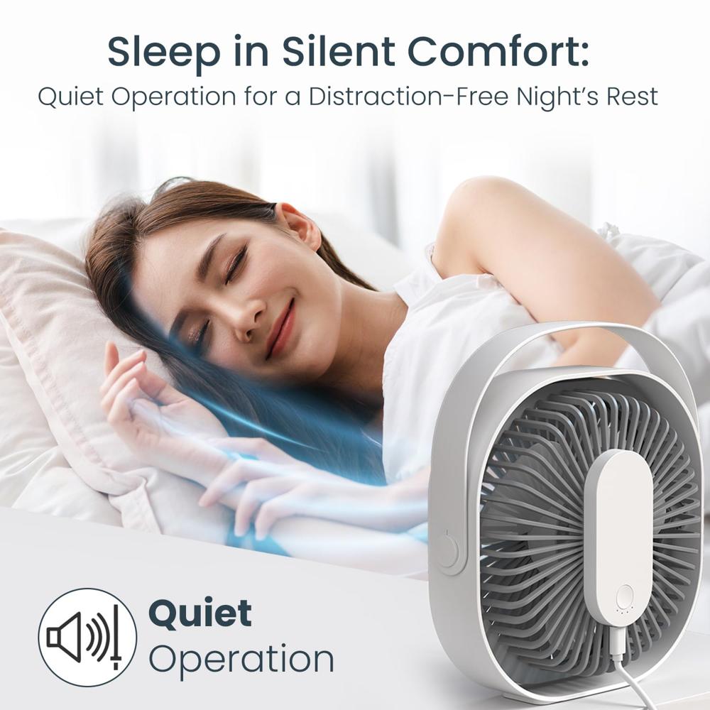 Portronics CoolCube Portable Desktop Fan with 2400mAh Battery,