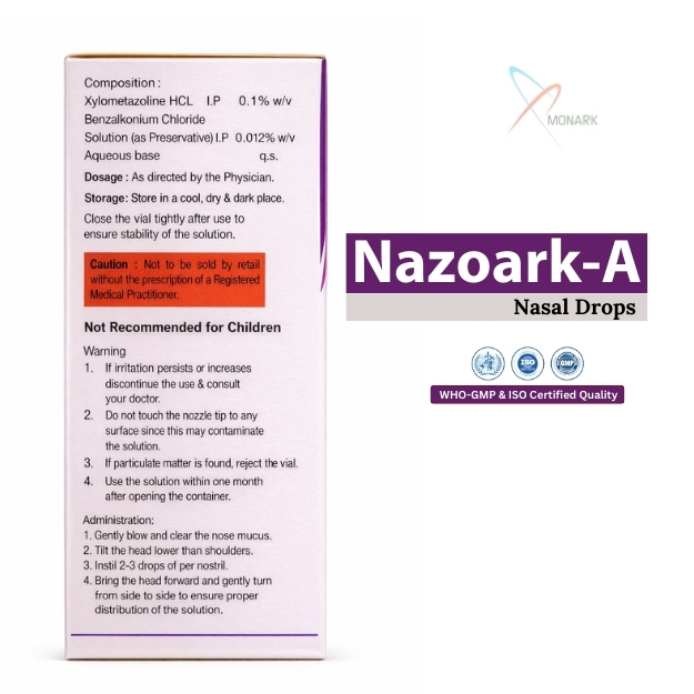 Xylometazoline 0.1% Benzalkonium 0.012% Nasal Drop