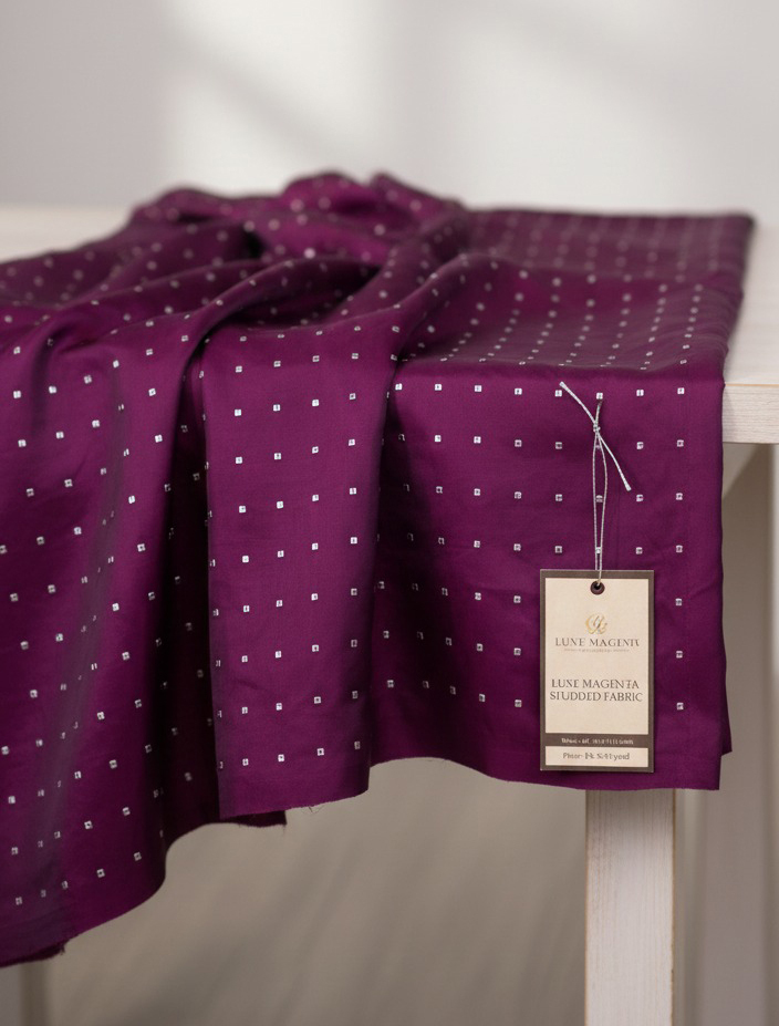 Magenta Tafeta Gold Weaving Butti Saree