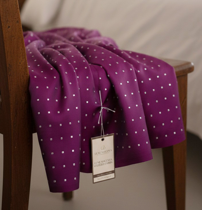 Magenta Tafeta Gold Weaving Butti Saree