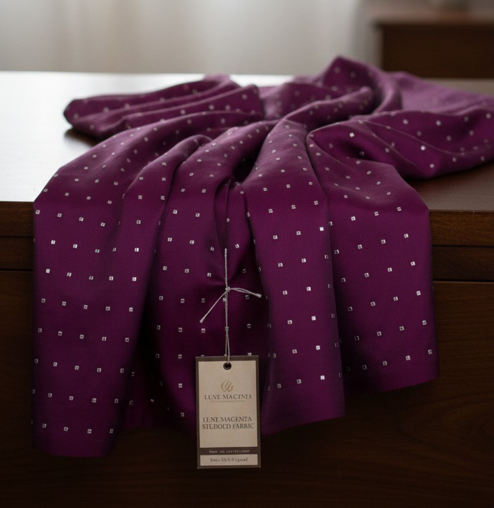 Magenta Tafeta Gold Weaving Butti Saree