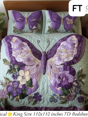 7D digital print double bedsheet