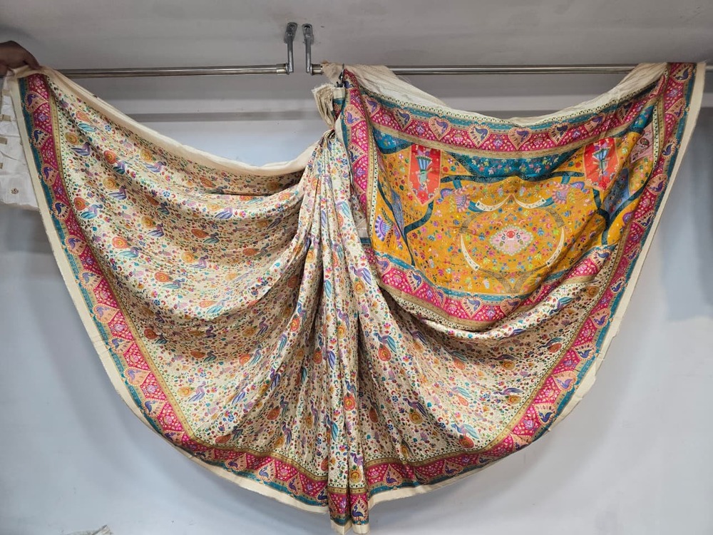 Pure Viscose Jacquard Silk Saree With Blouse