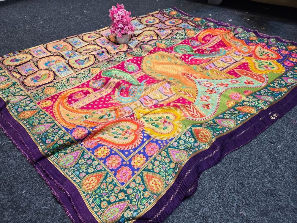 Viscose Jacquard Silk Saree With Blouse