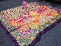 Viscose Jacquard Silk Saree With Blouse