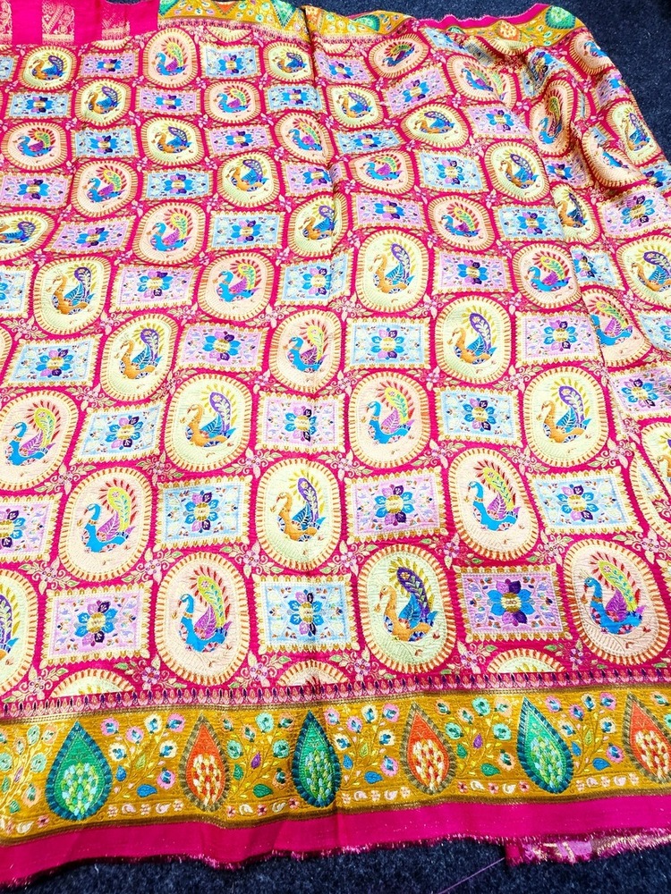 Viscose Jacquard Silk Saree With Blouse