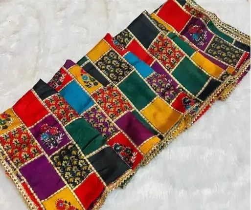 Multicolor Chiffon Printed Dupatta
