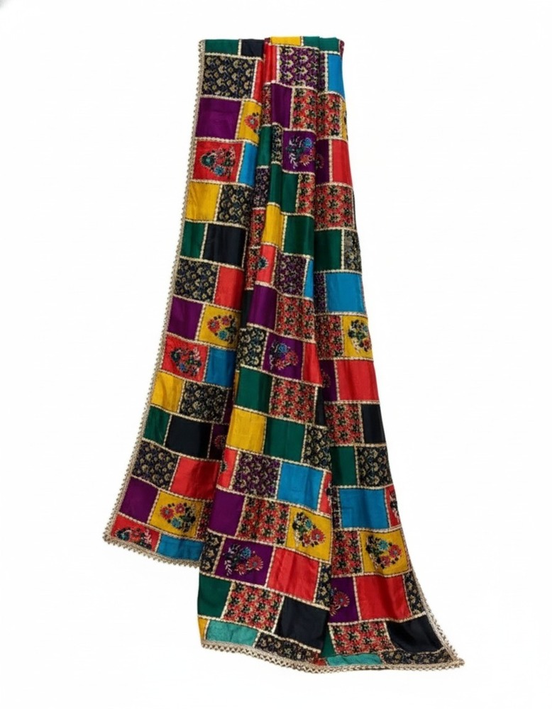 Multicolor Chiffon Printed Dupatta