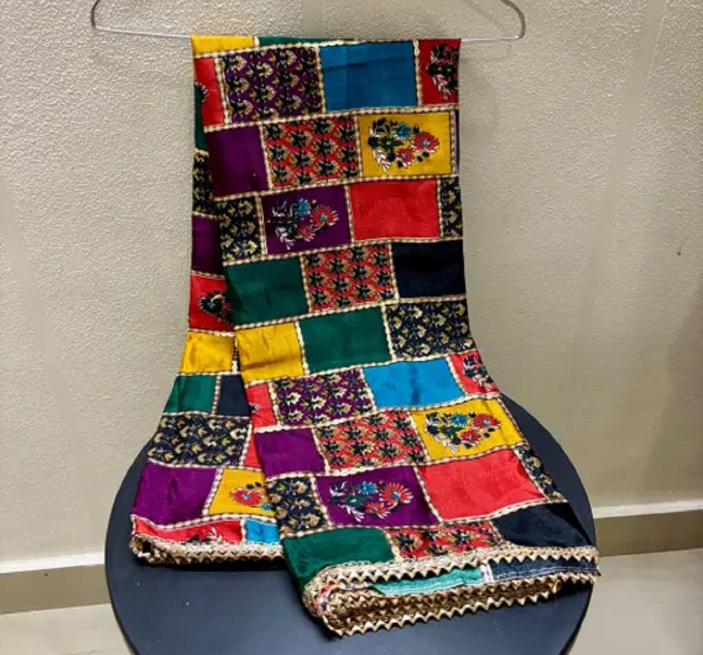 Multicolor Chiffon Printed Dupatta