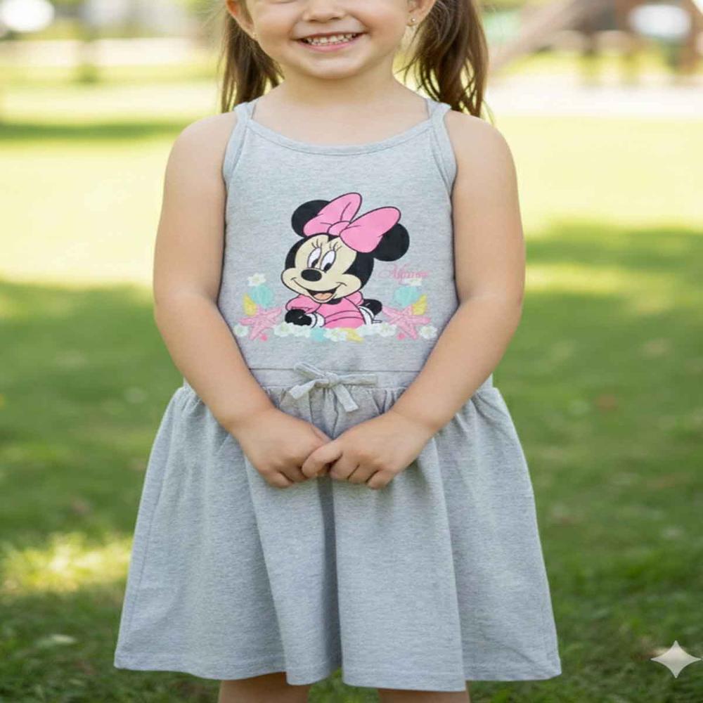 G22205 | Character Printed Girls Dress
