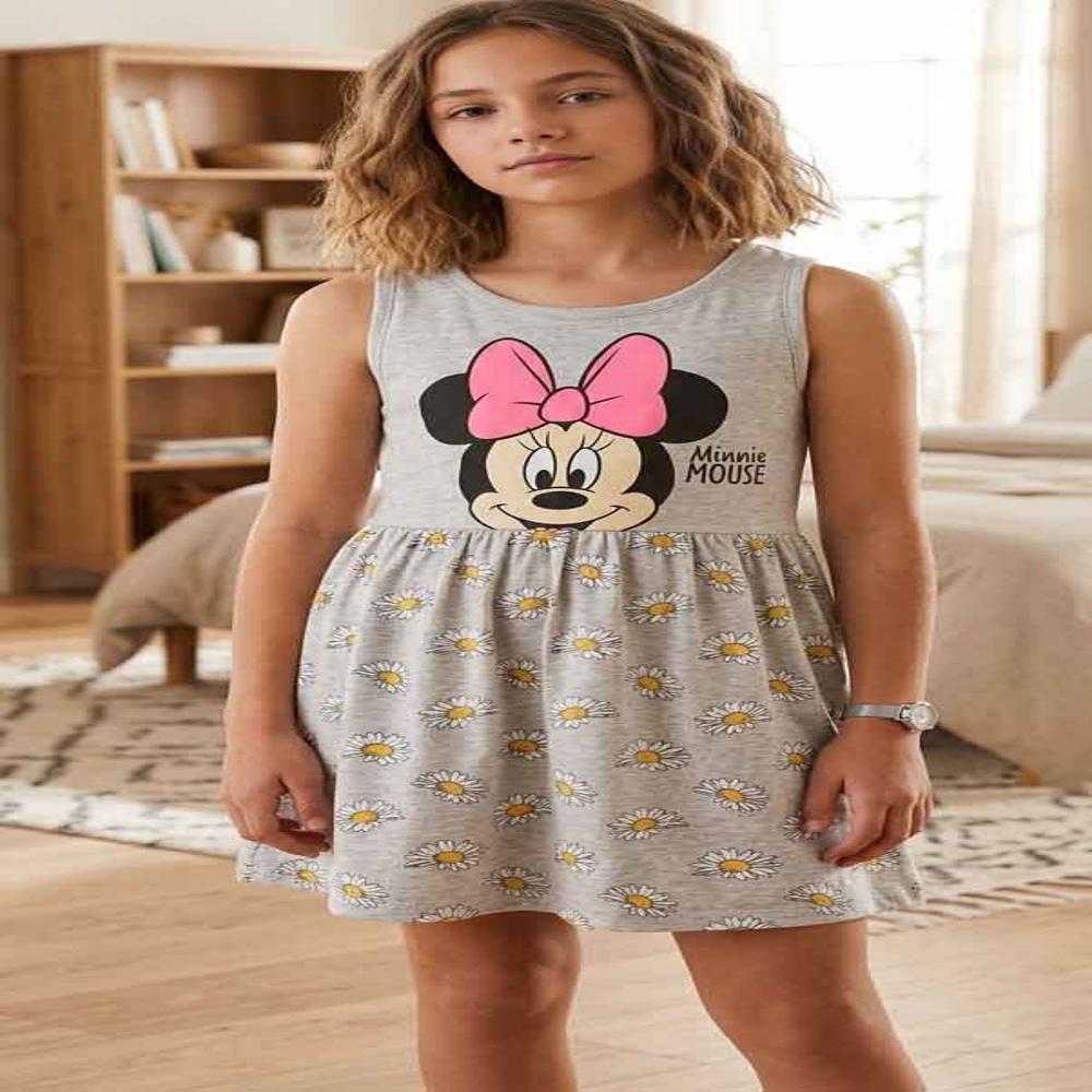 G22205 | Character Printed Girls Dress