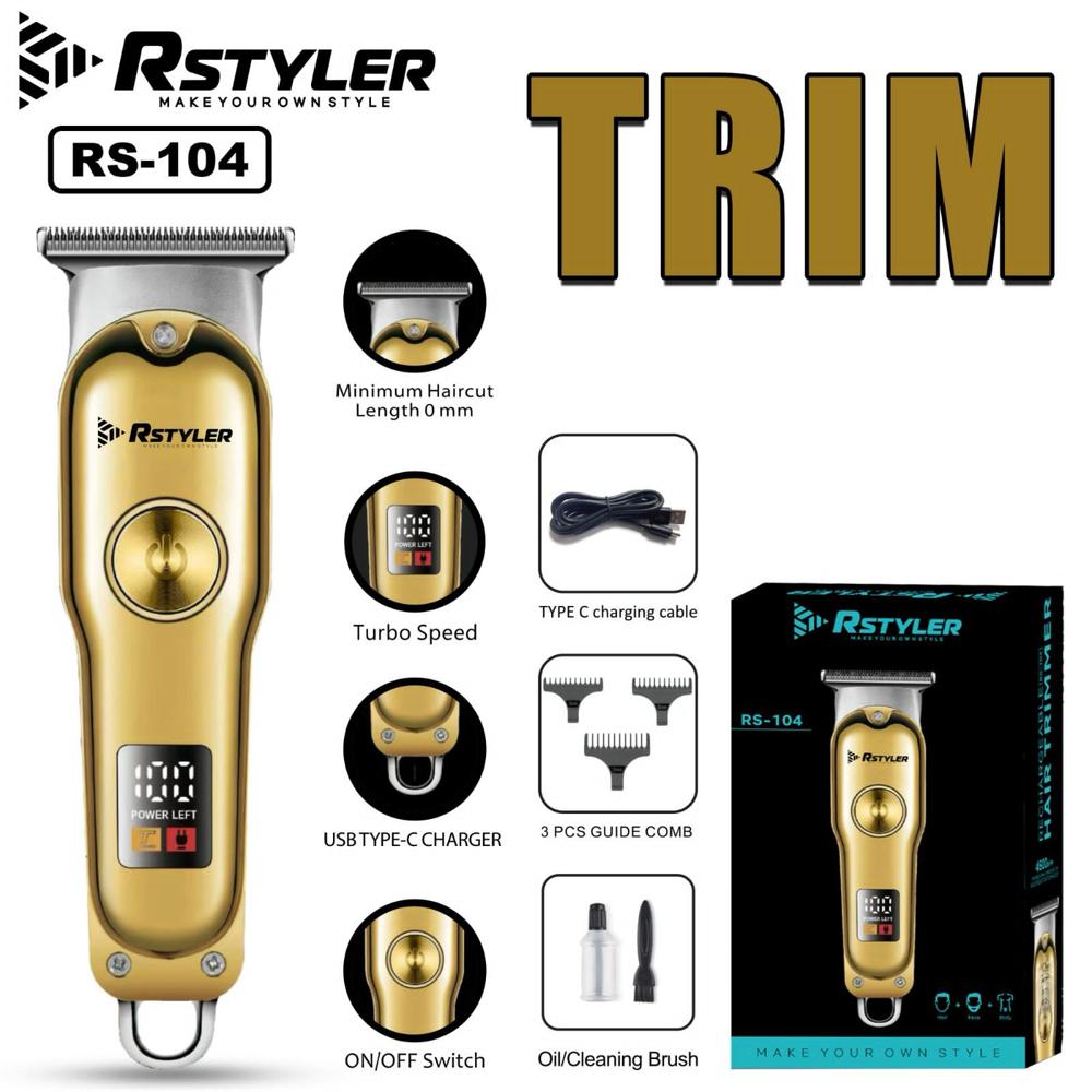 RSTYLER RECHARGEABLE TRIMMER RS-104