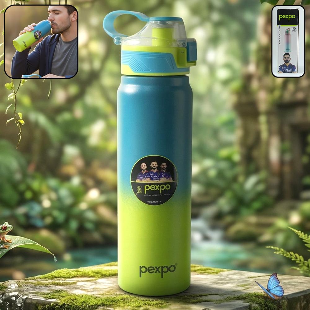 Pexpo Amaze Hot & Cold Insulated Stainless Steel Water Bottle 800 Ml - Size: 28*9*9