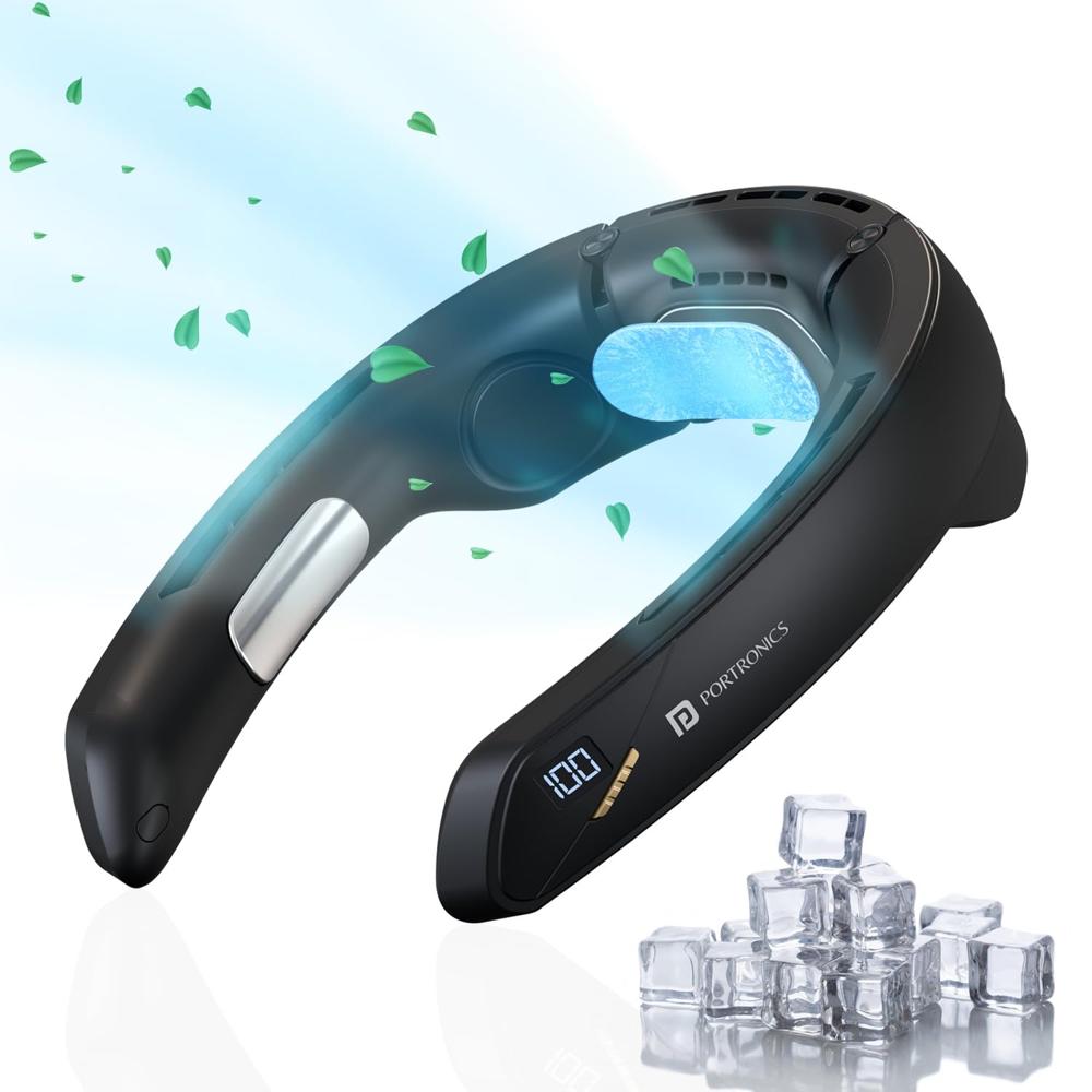 Portronics CoolAid Portable Rechargeable Neck Fan