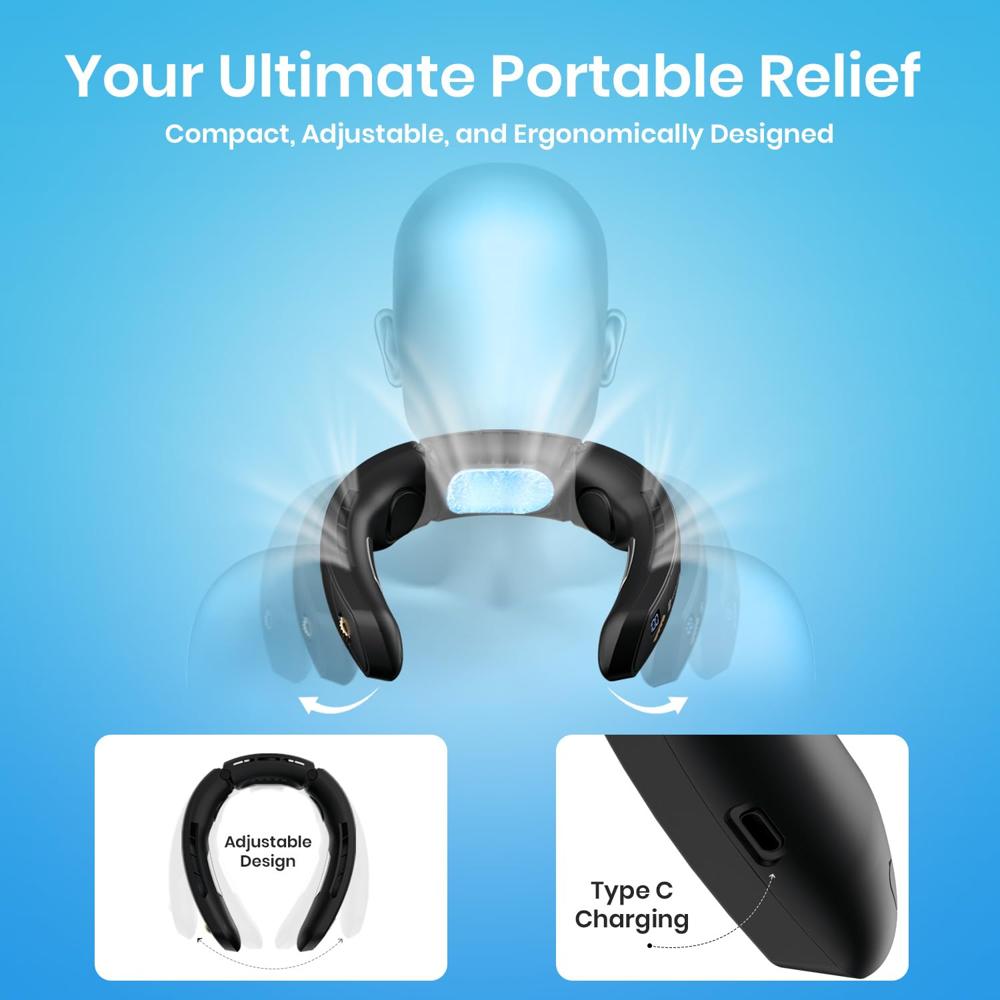 Portronics CoolAid Portable Rechargeable Neck Fan 