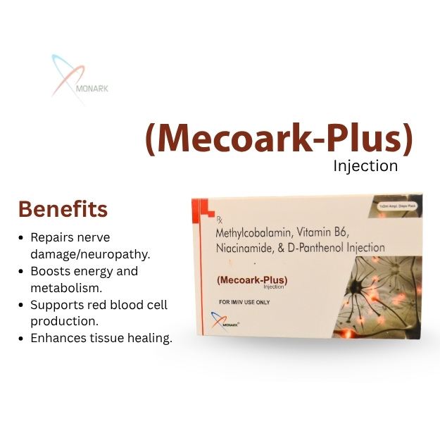 Methylcobalamin, Pyridoxine Hcl, Nicotinamide And D-panthenol Injection - Brand Name: Mecoark-plus