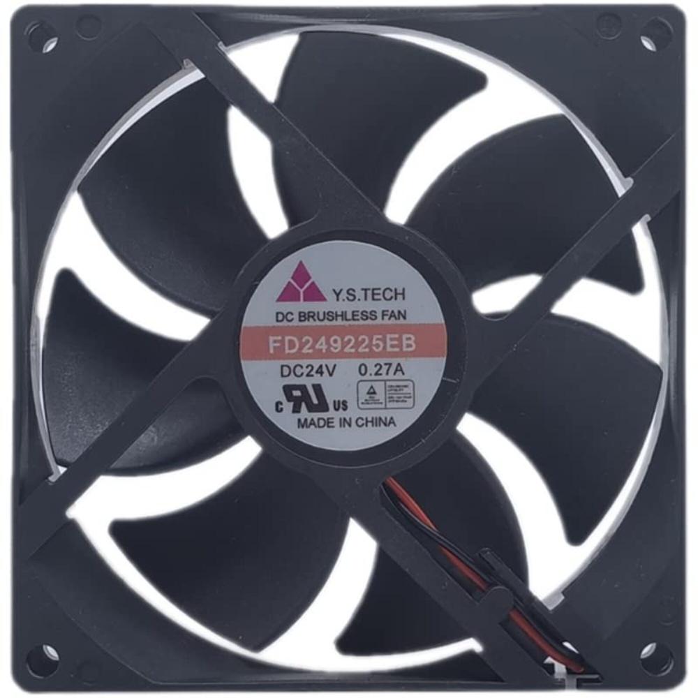 Y.S. TECH FD249225EB 24V DC 0.27A 9225mm Ball Bearing Industrial Axial Cooling Fan