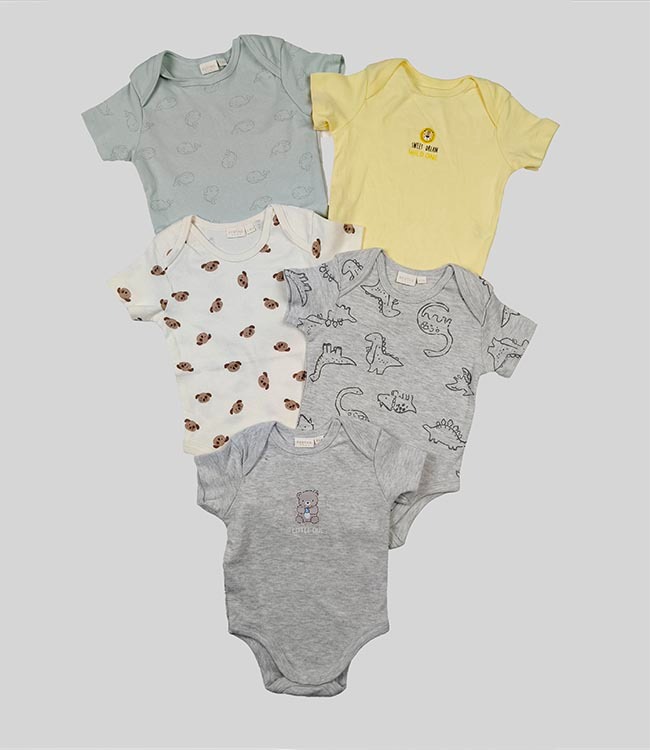 A31305 | Redtag Baby Short Sleeve Bodysuits Assorted