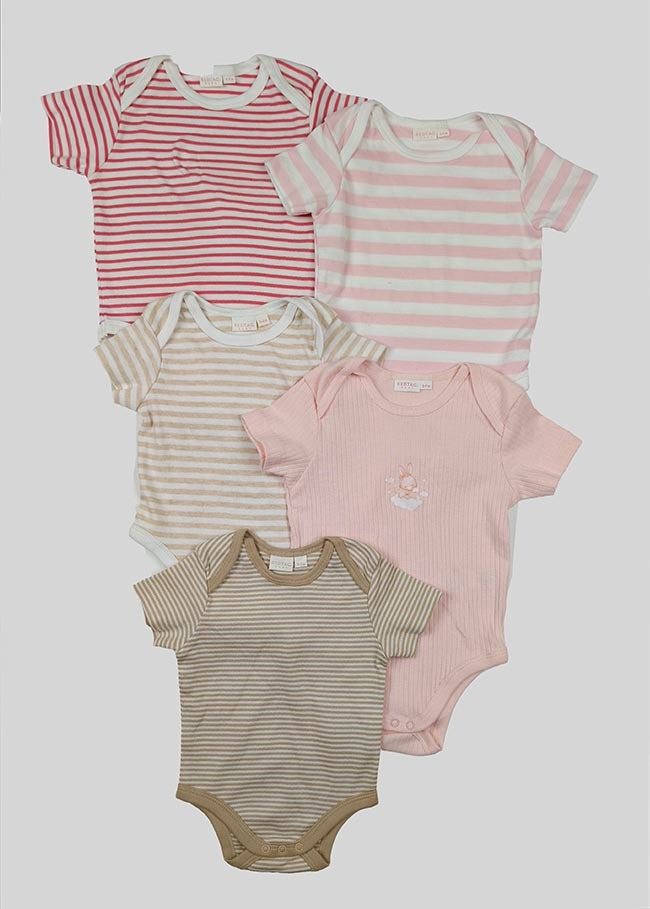 A31305 | Redtag Baby Short Sleeve Bodysuits Assorted
