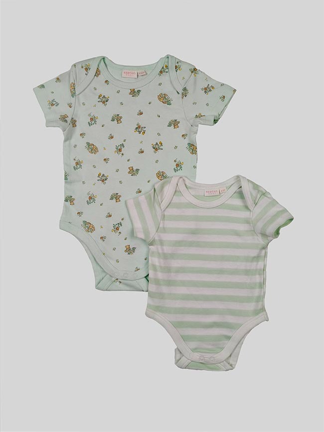 A31305 | Redtag Baby Short Sleeve Bodysuits Assorted