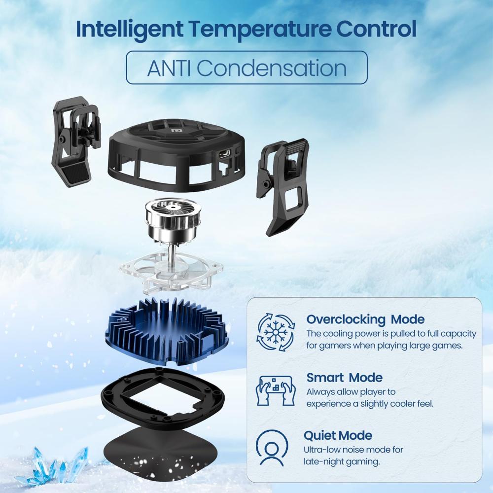 Portronics Cool XG Instant Magnetic Mobile Cooler With Adhesive Metal Plate, Radiato