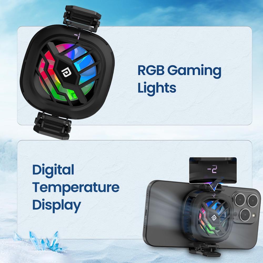 Portronics Cool XG Instant Magnetic Mobile Cooler With Adhesive Metal Plate, Radiato