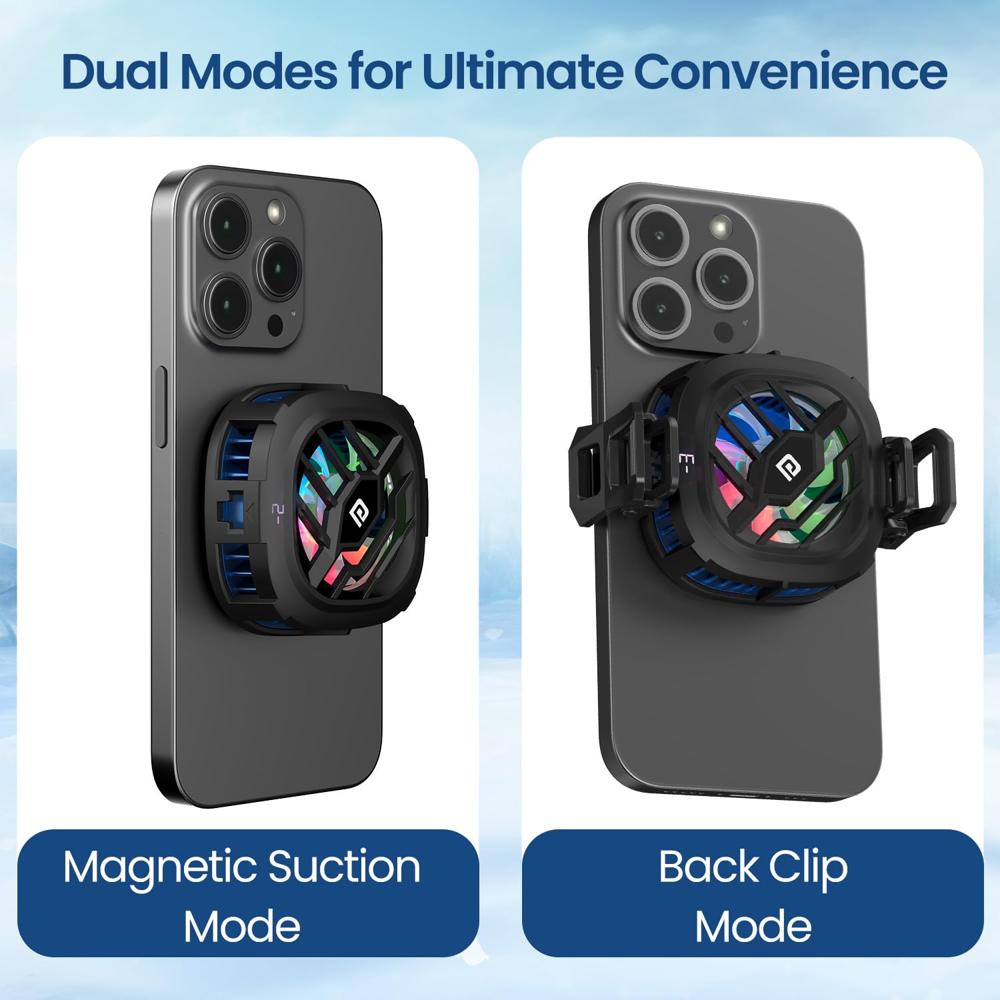 Portronics Cool XG Instant Magnetic Mobile Cooler With Adhesive Metal Plate, Radiato