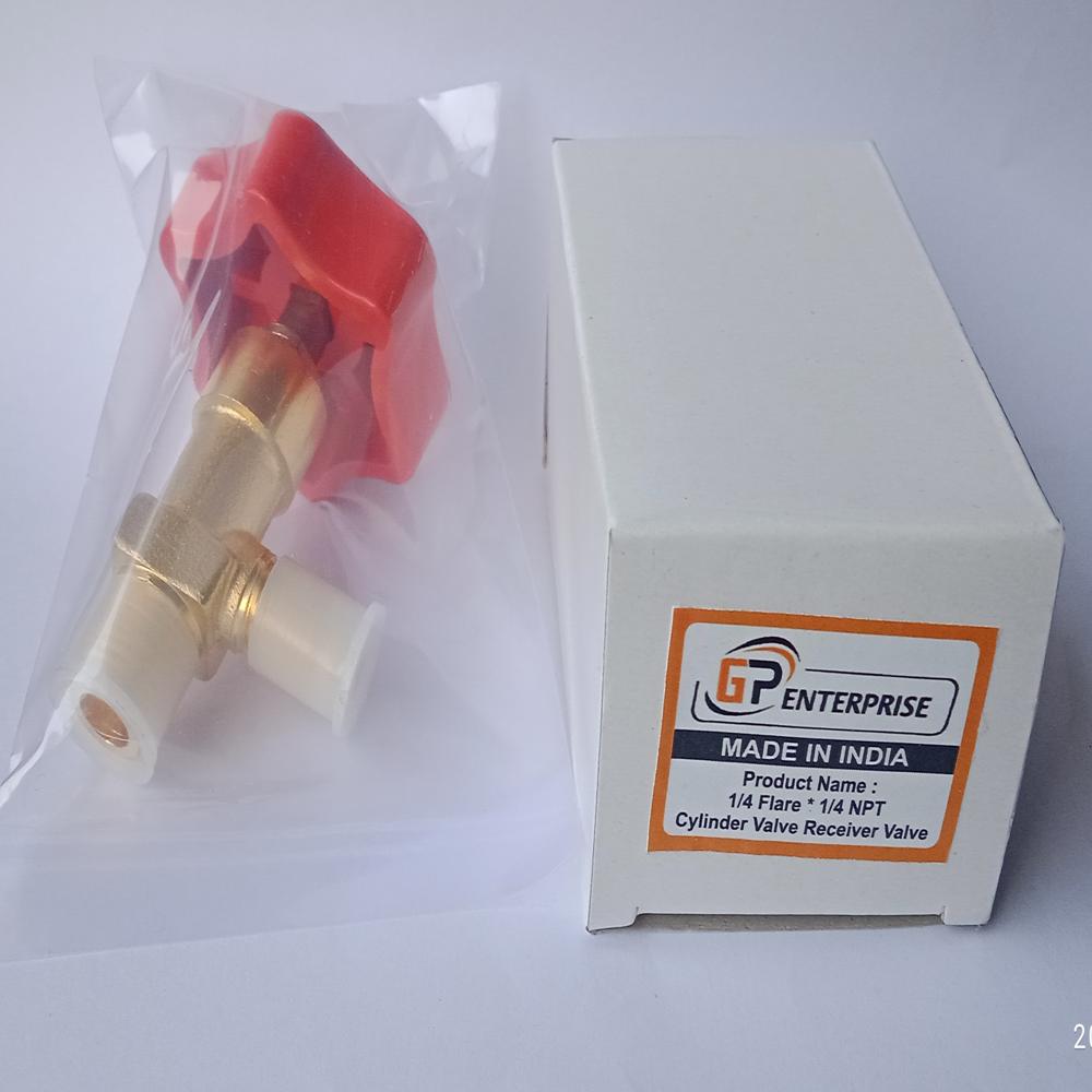 1-4 Flare-1-4 Flare Brass Angle Valve - Application: Hvacr