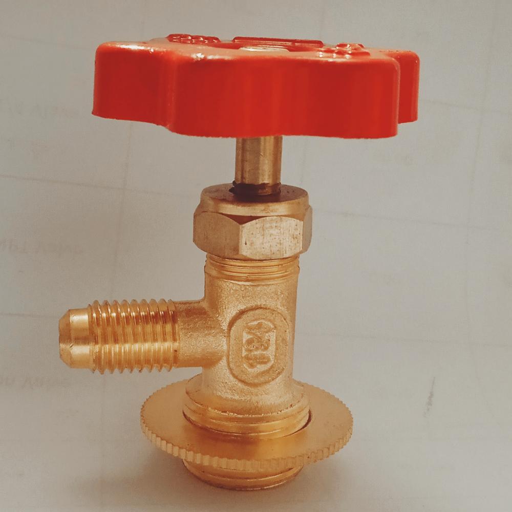 1-4 Flare-1-4 Flare Brass Angle Valve - Application: Hvacr