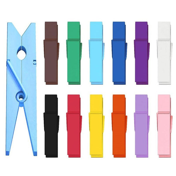 Multipurpose Wooden Clips  / Cloth Pegs (Large, 500 Pcs) - Material: Plastic
