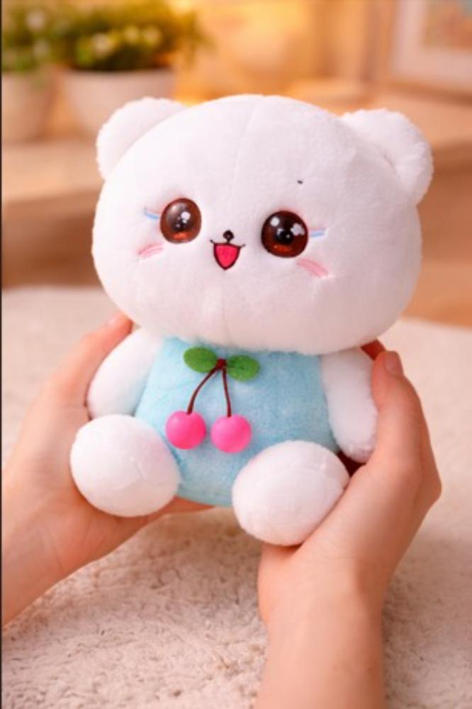 Kitty Soft Toy - Color: White & Pink
