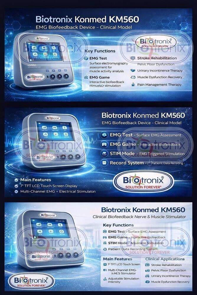 Konmed KM-560 4 Channel EMG Biofeedback Device for Therapy Use