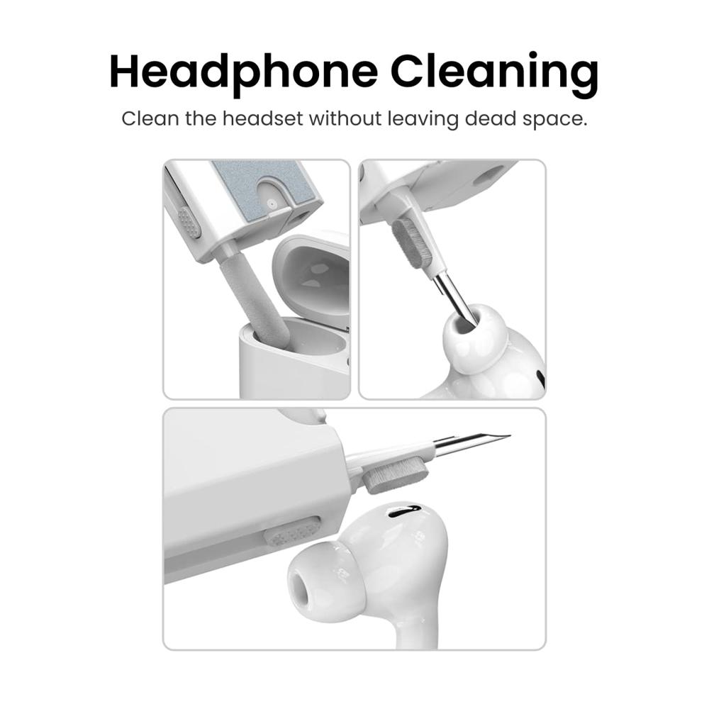 Portronics Clean M Multifunctional 8-in-1 Gadget Cleaning Kit with Mobile Holder