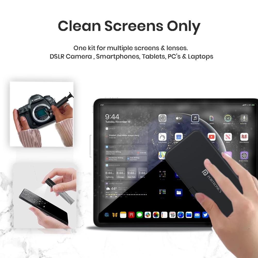 Portronics Clean N 18 in 1 Smart Gadget Cleaning Kit for Smartphones,