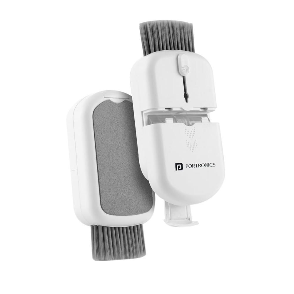 Portronics Clean P 10 In 1 Screen Cleaner Multipurpose Device Cleaning Kit For - Color: White